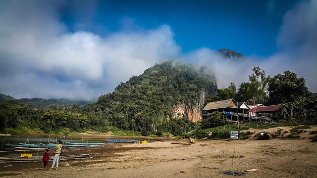 Laos by the Mekong where shade, water, and slowness define the day