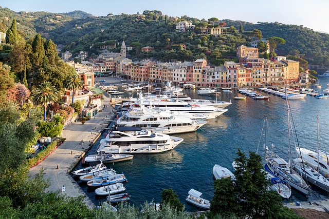 Portofino when the harbor turns silver and every sound softens