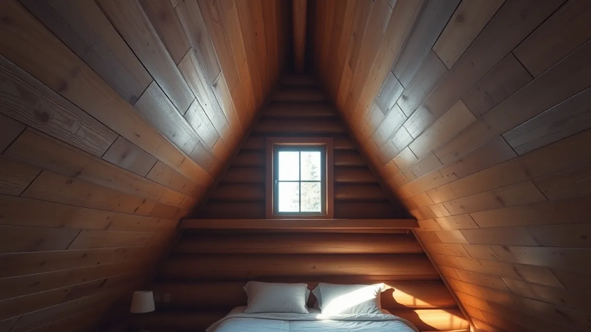 aframe cabin glamping