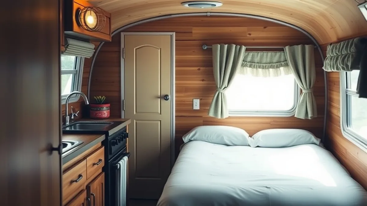 Airstream and trailer glamping
