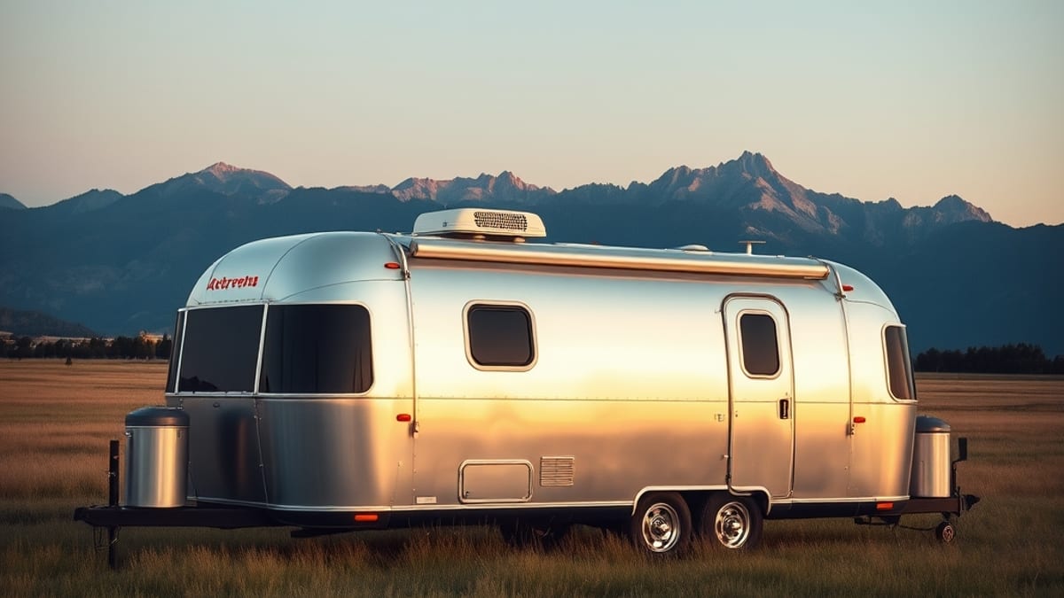 Airstream and trailer glamping