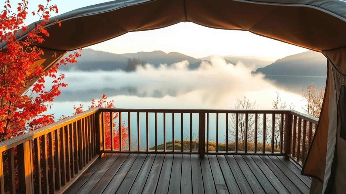 autumn glamping trips