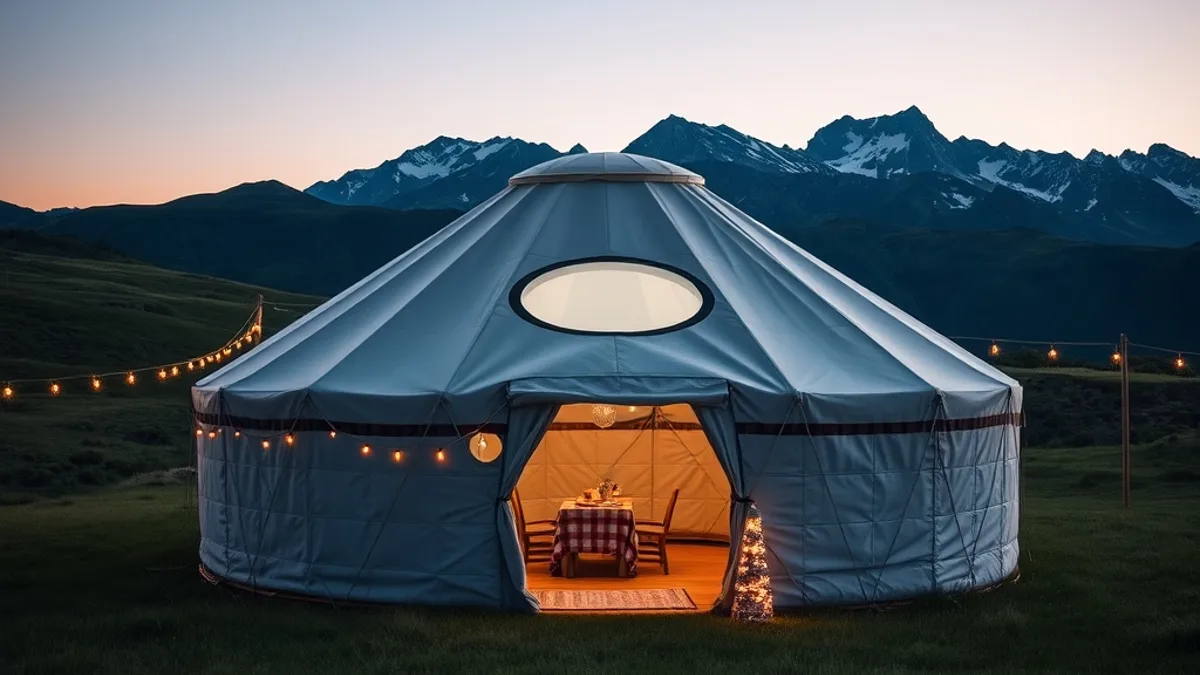 cabin vs yurt glamping