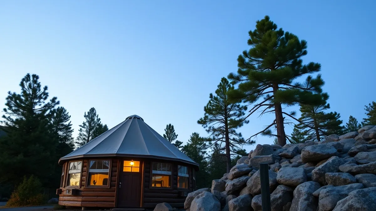 glamping site near hiking trails