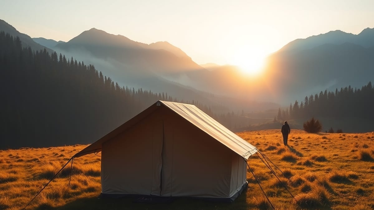 glamping site near hiking trails