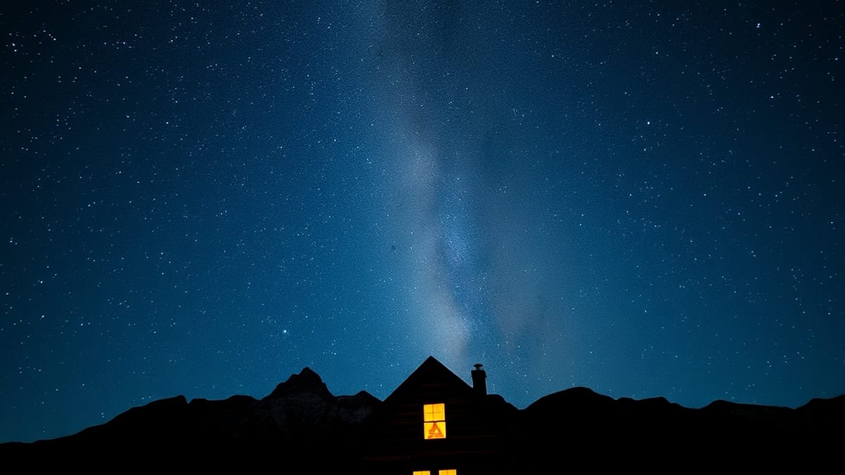 lodge with stargazing