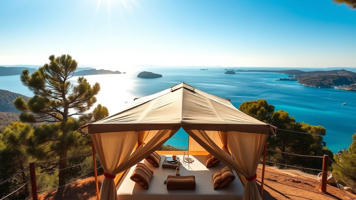Croatian coast glamping