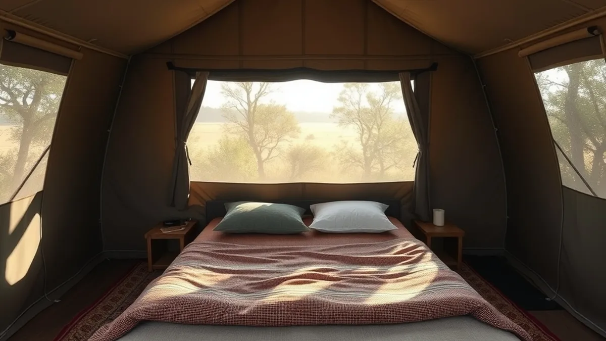 first safari tent stay