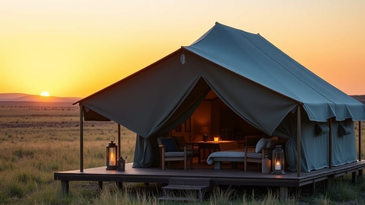 first safari tent stay