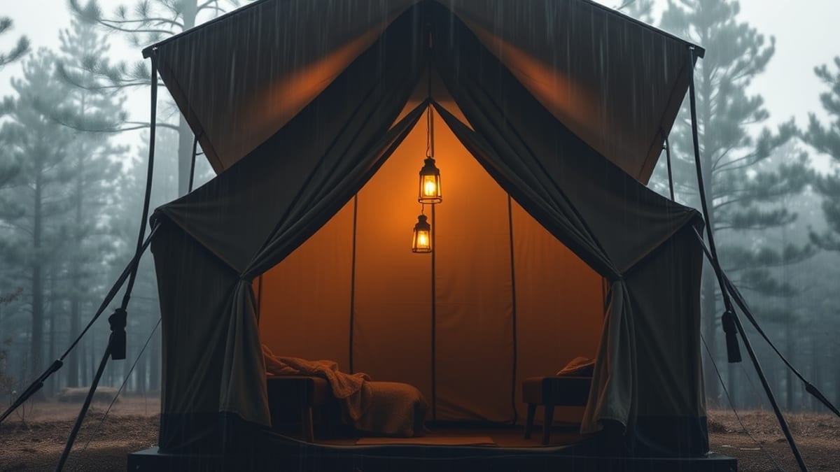 glamping bad weather