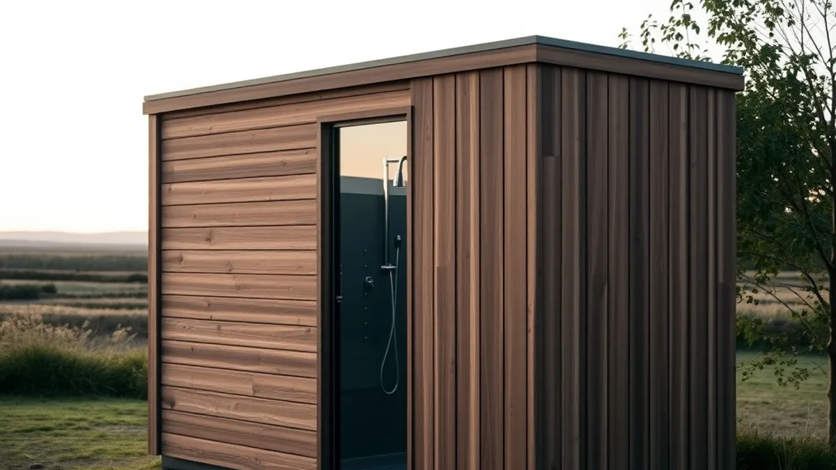 glamping bathroom facilities