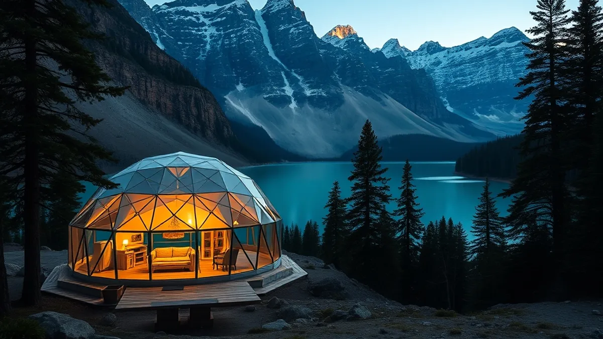 glamping in the Canadian Rockies