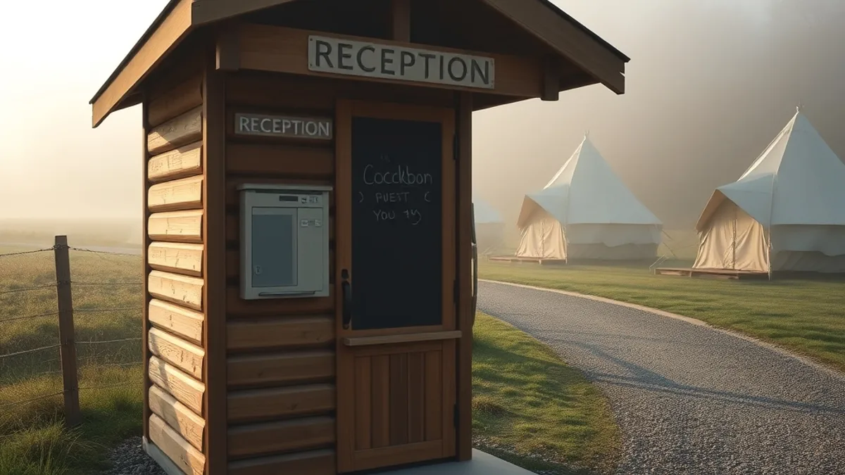glamping check-in