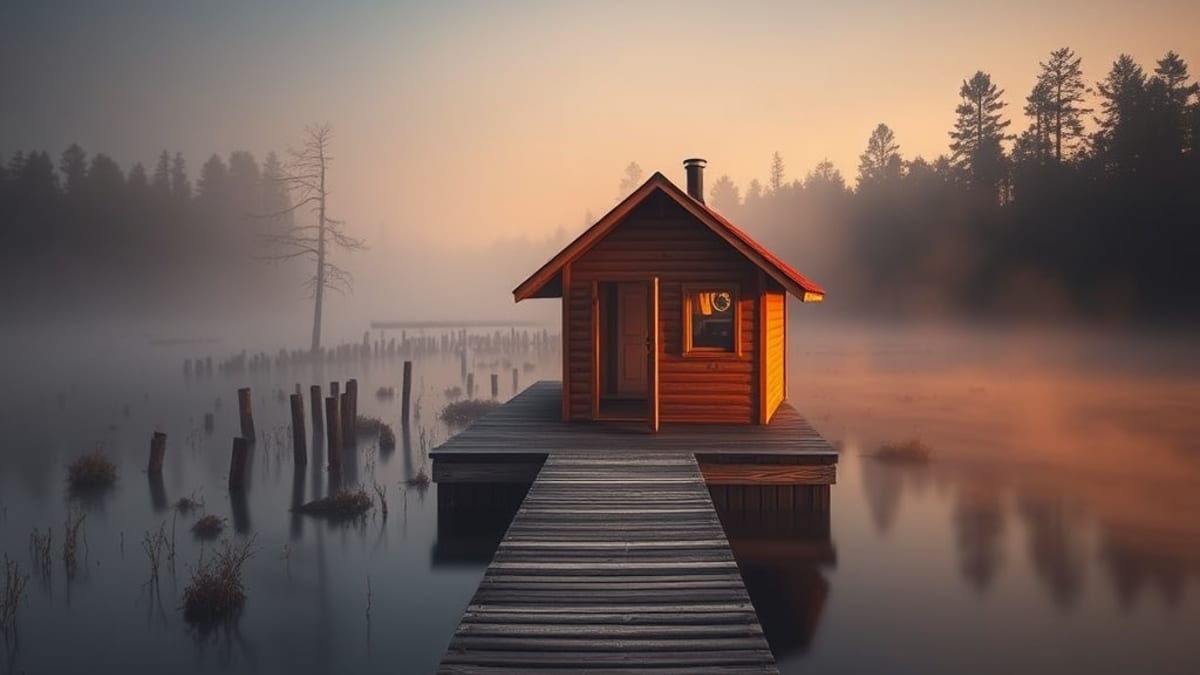 glamping in Estonian bogs