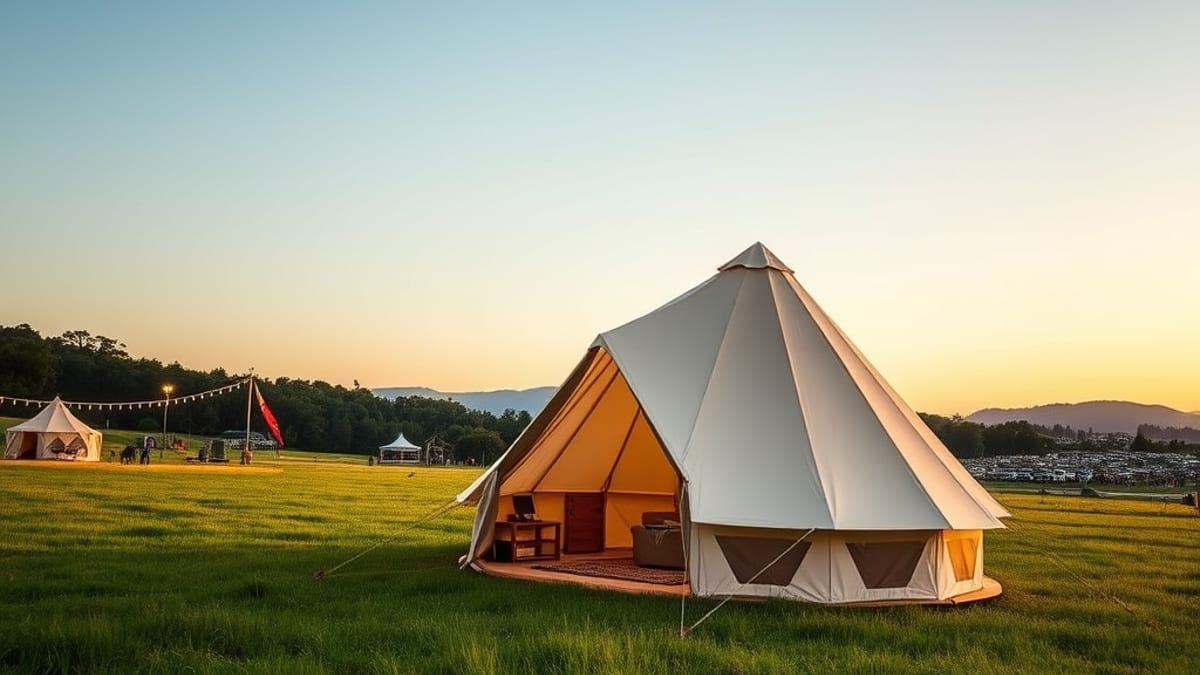 glamping for festivals
