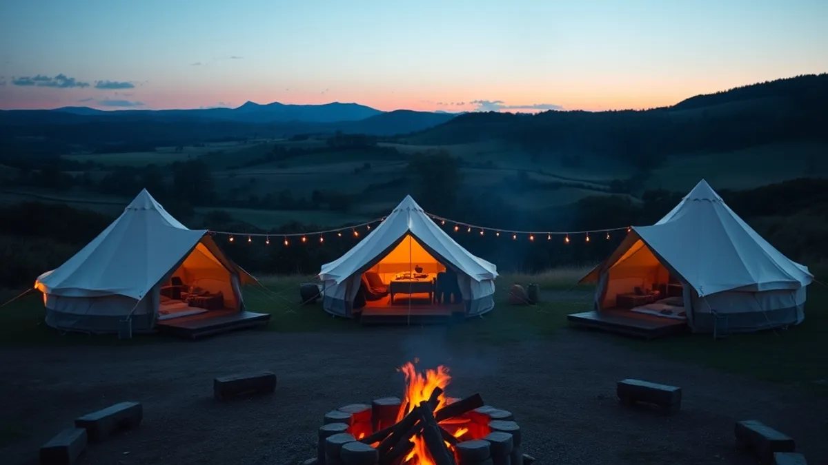 glamping for hen and stag weekends
