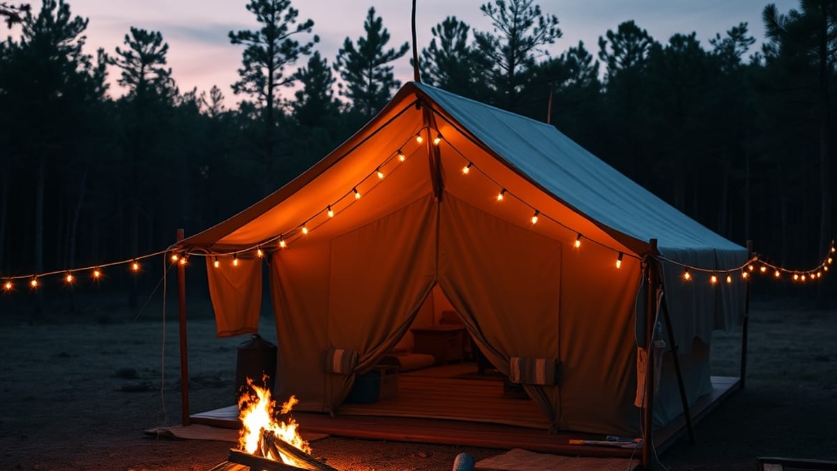 glamping honeymoon
