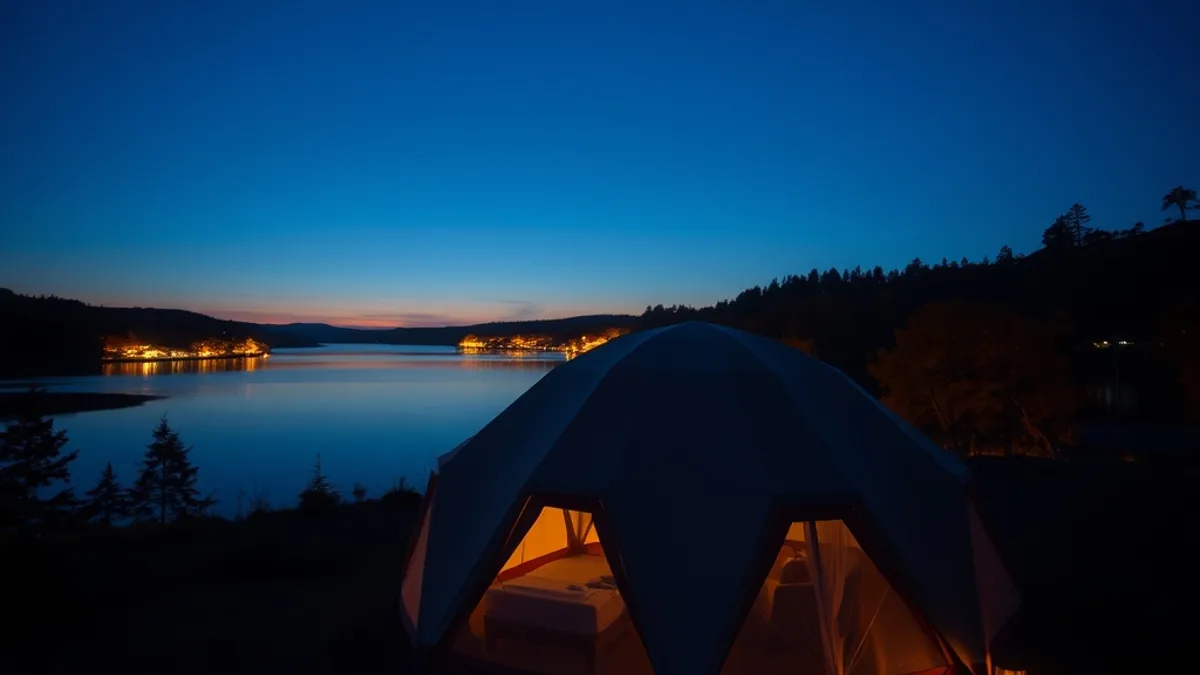 glamping in fall