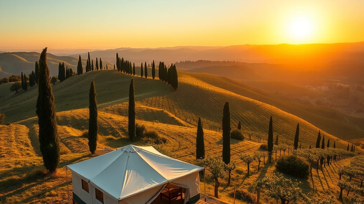 Glamping in Tuscany
