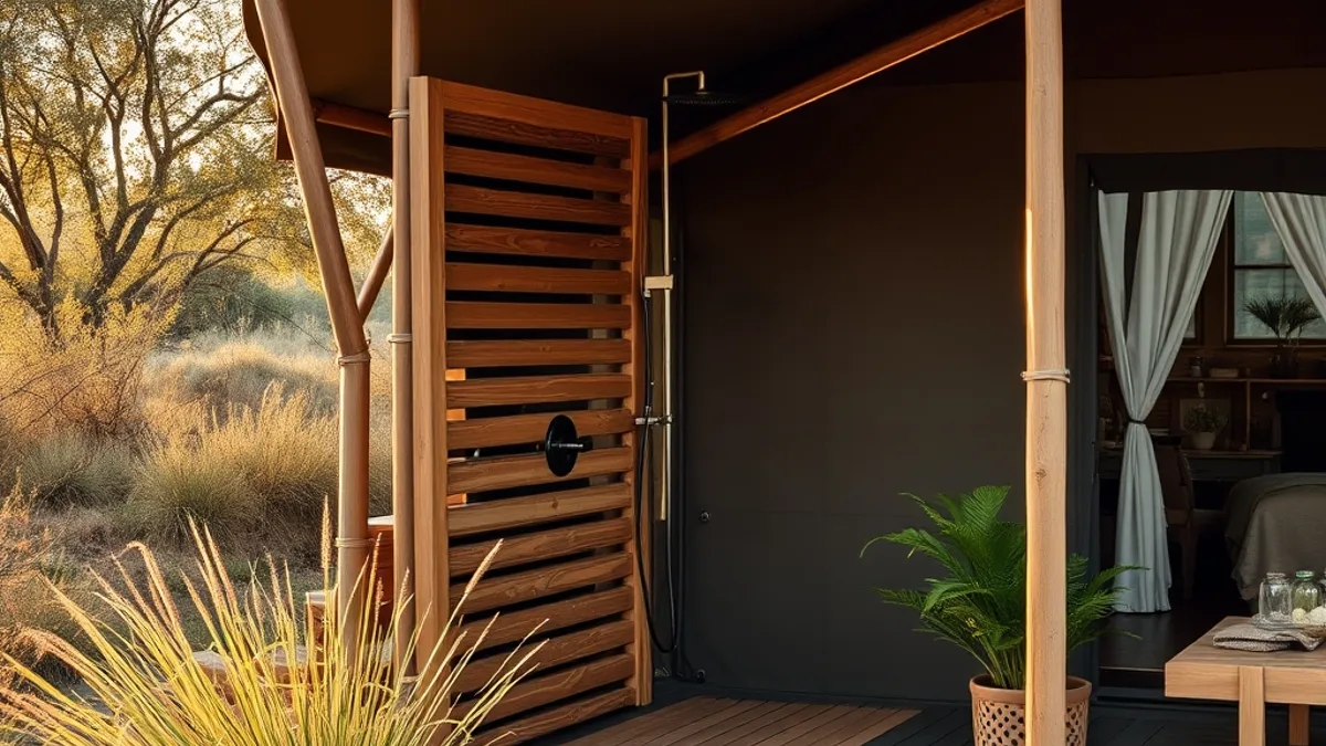 glamping site facilities