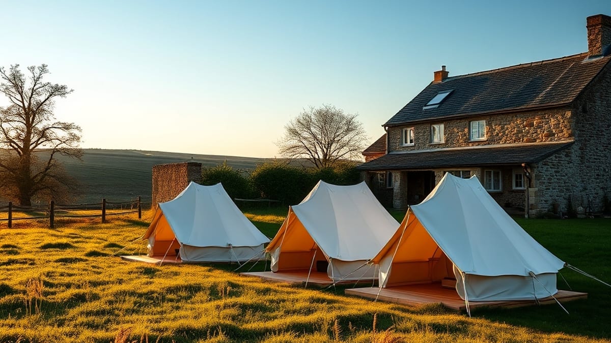 glamping site sizes
