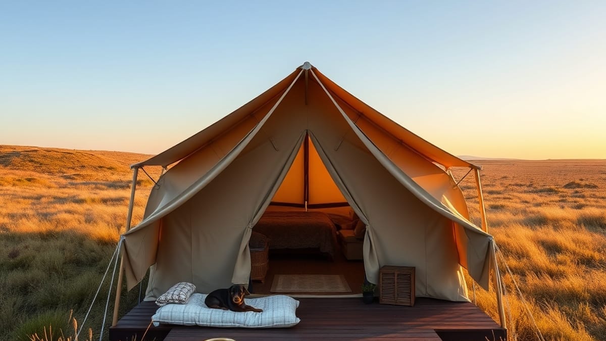 glamping with dogs