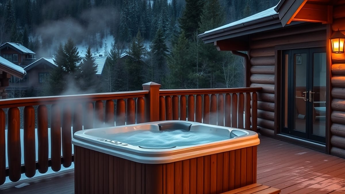 lodge stays with hot tubs