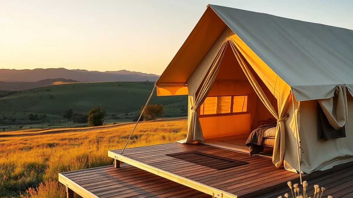 lodge vs glamping