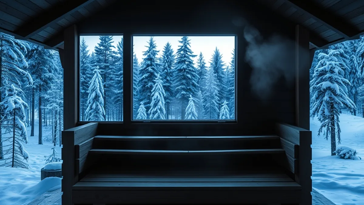 winter lodges with saunas