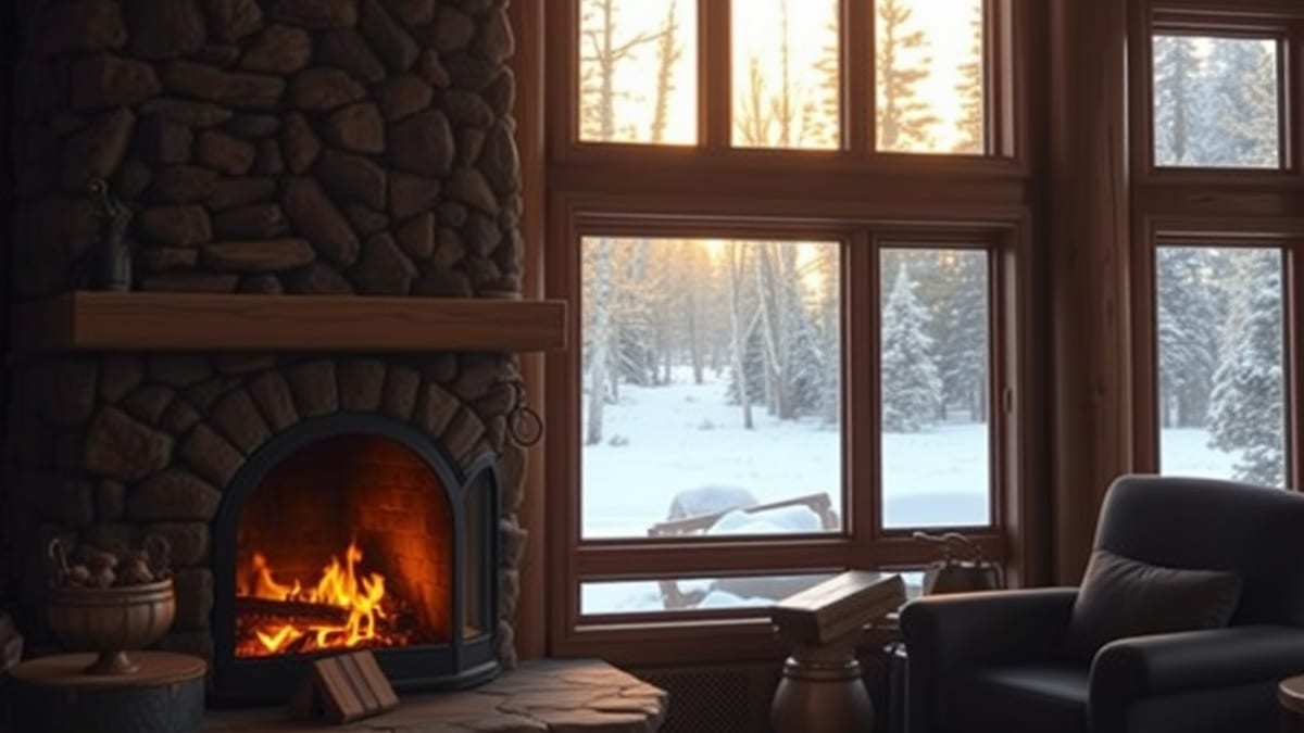 winter lodges with saunas