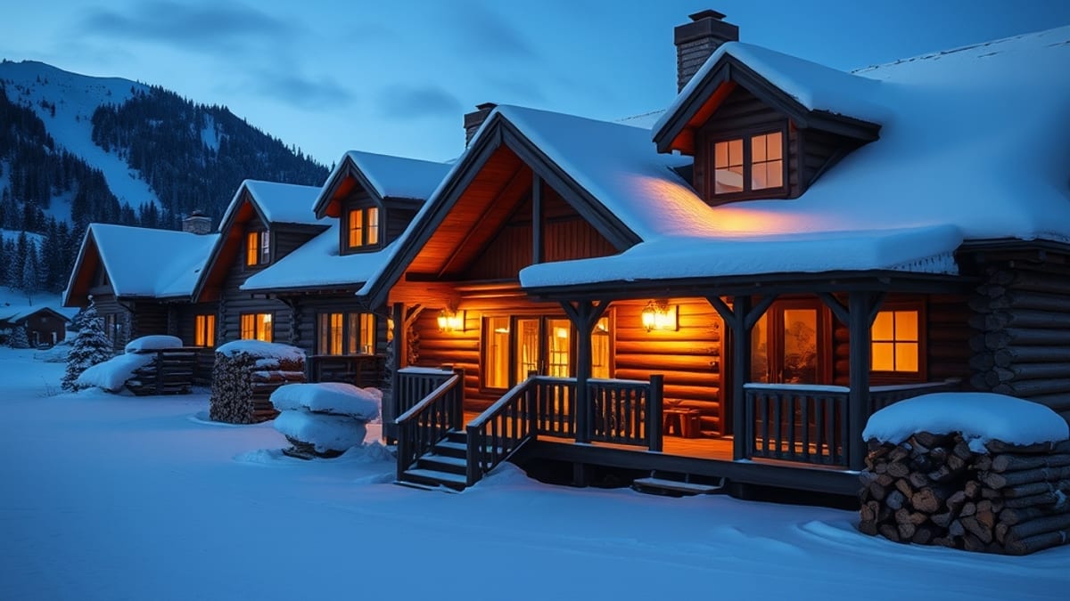 new year in a lodge