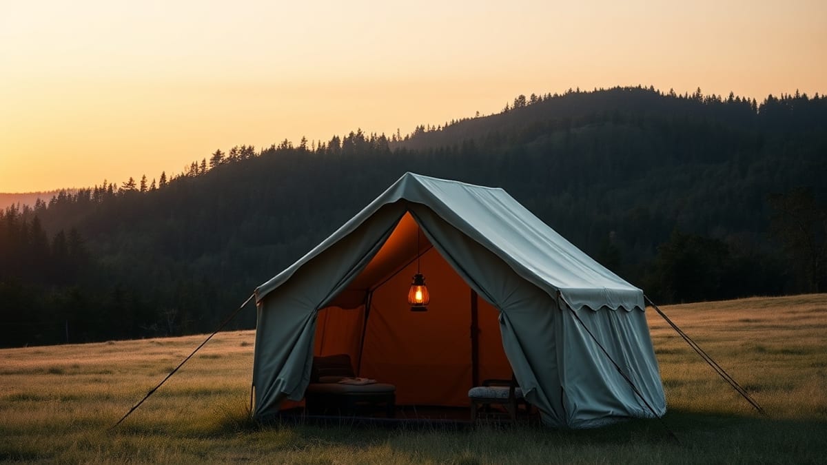 glamping weekend trip