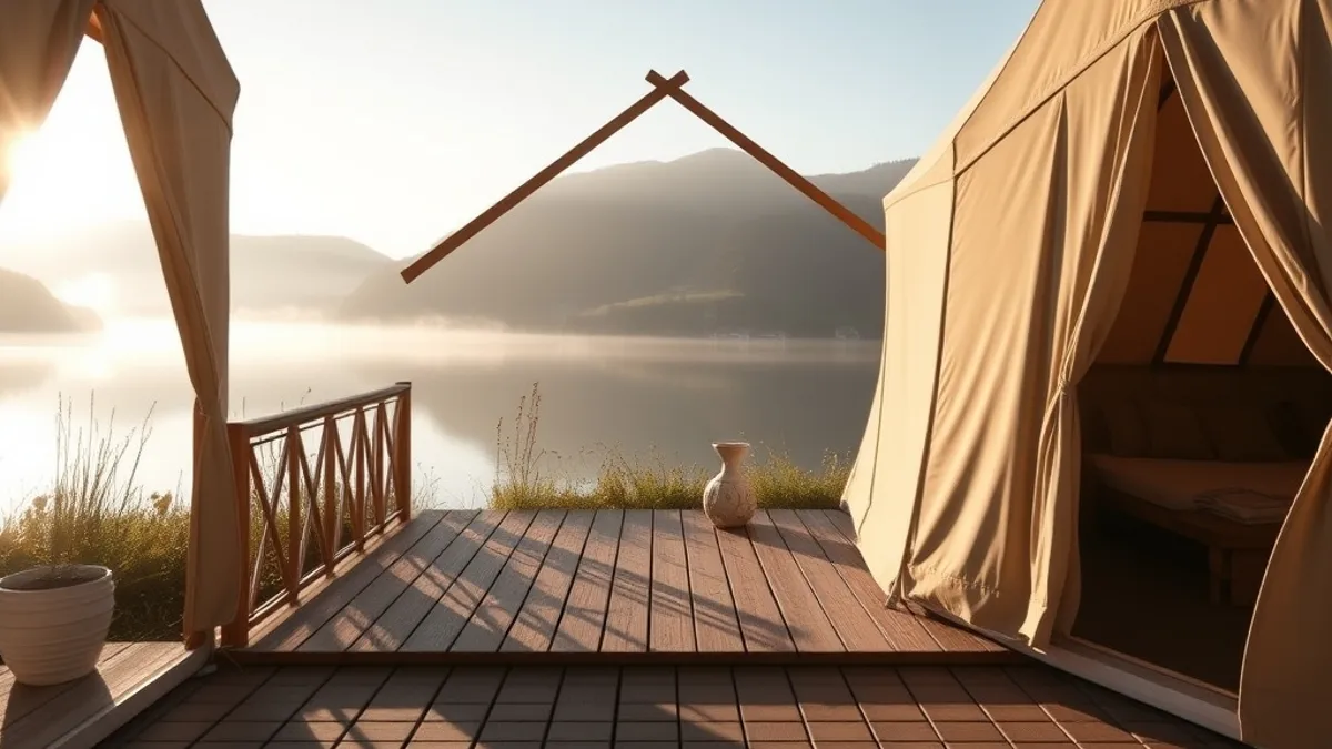 group glamping trip