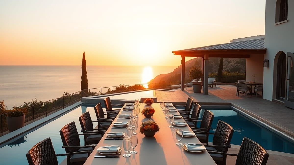 renting a villa with friends