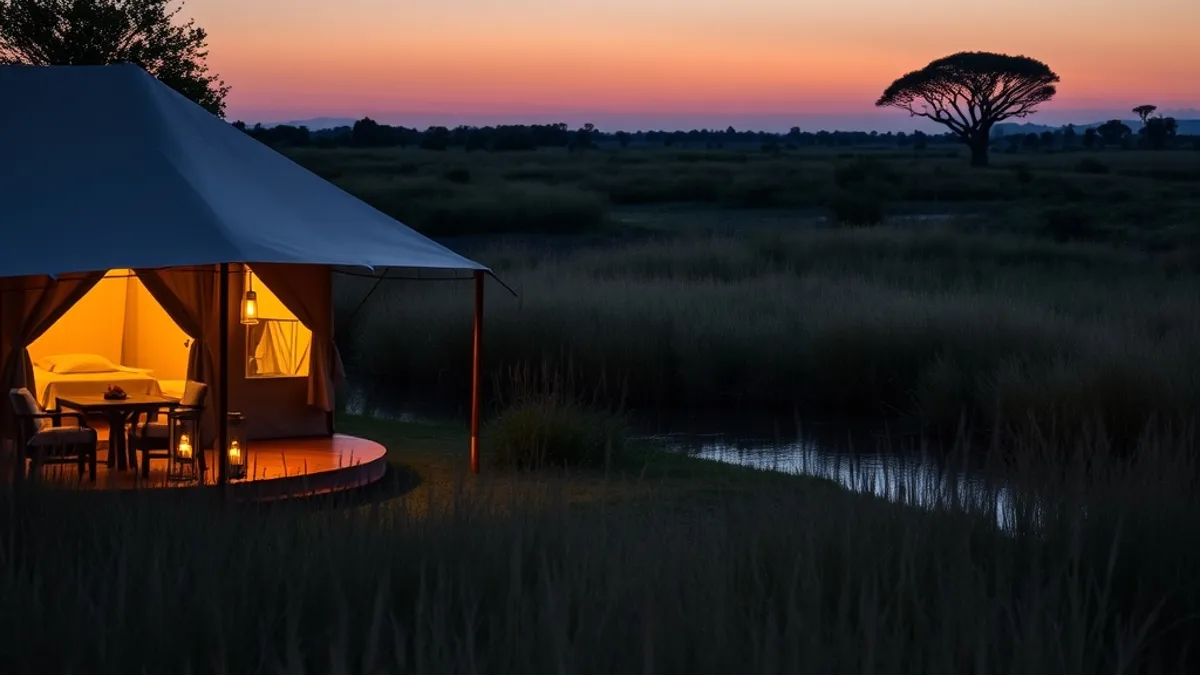 safari lodge vs tented camp