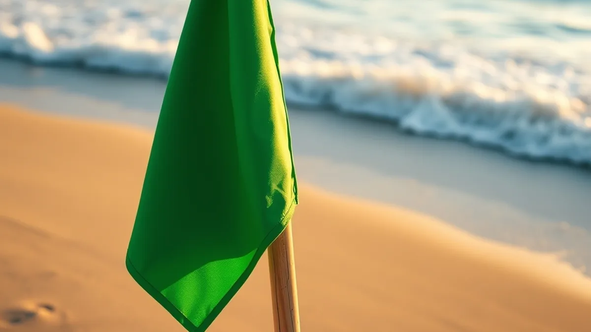 swimmable resort beach