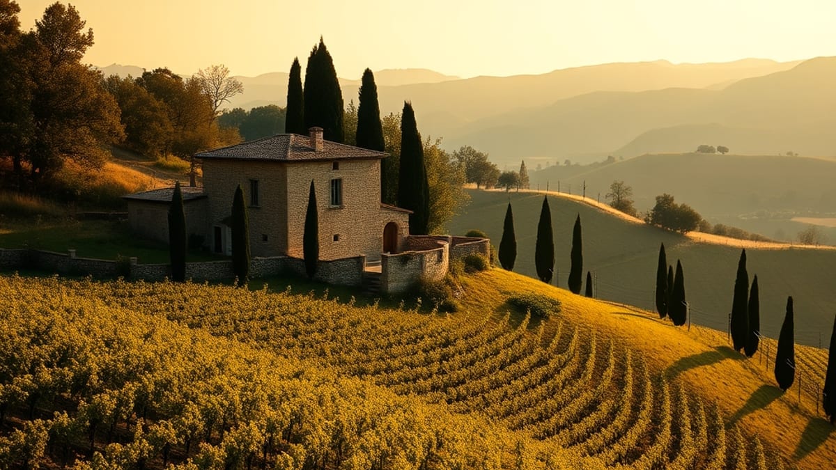 Tuscan villa areas