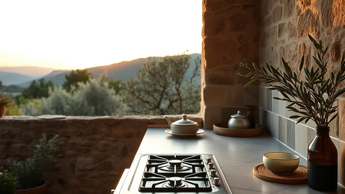 villa kitchen and equipment
