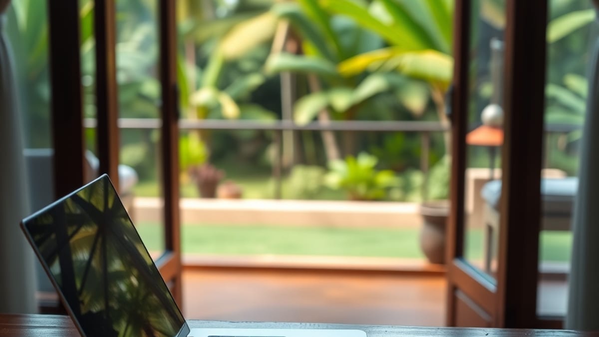 villa wi-fi and workspace