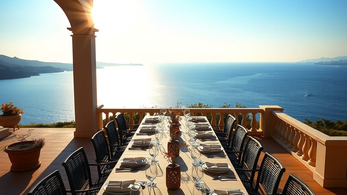 villa with a private chef