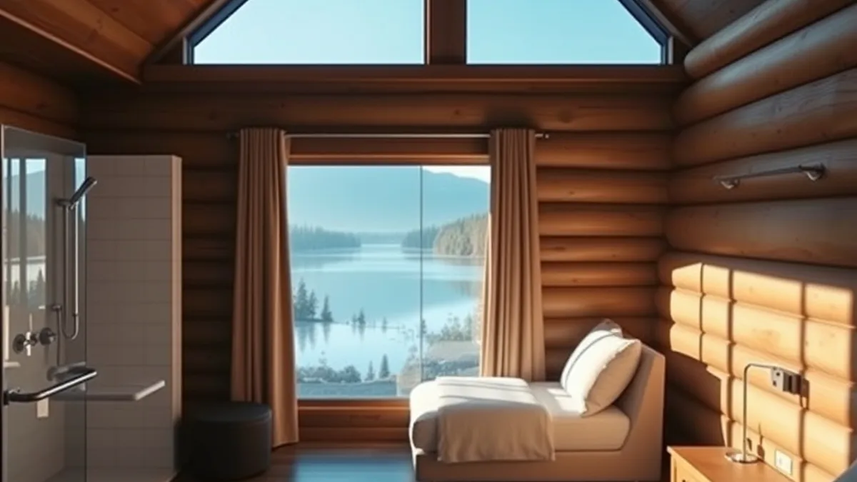 wheelchair-friendly lodges