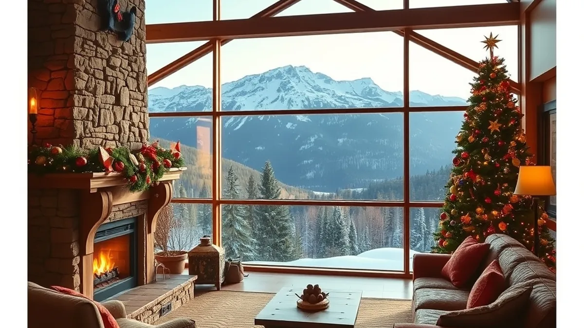 book a lodge for christmas