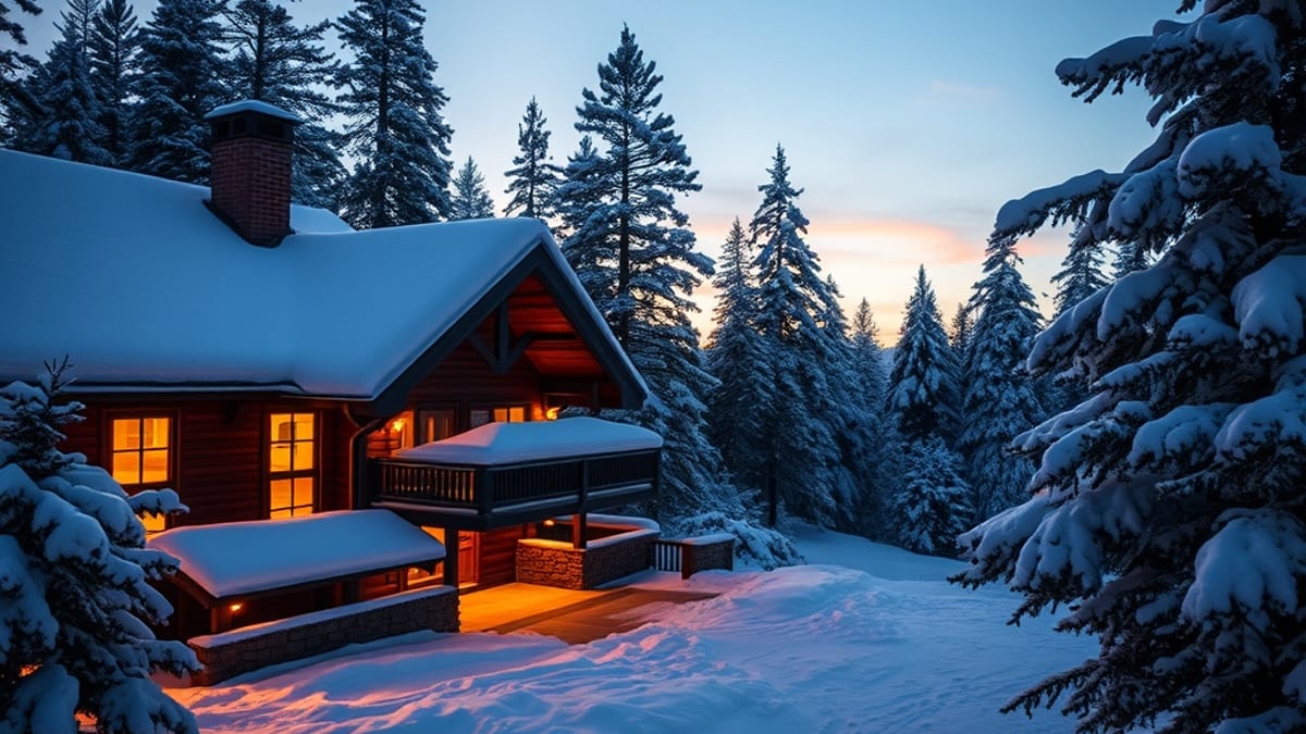 book a lodge for christmas