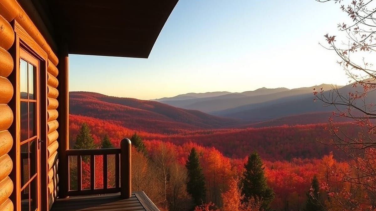 book a lodge for fall foliage