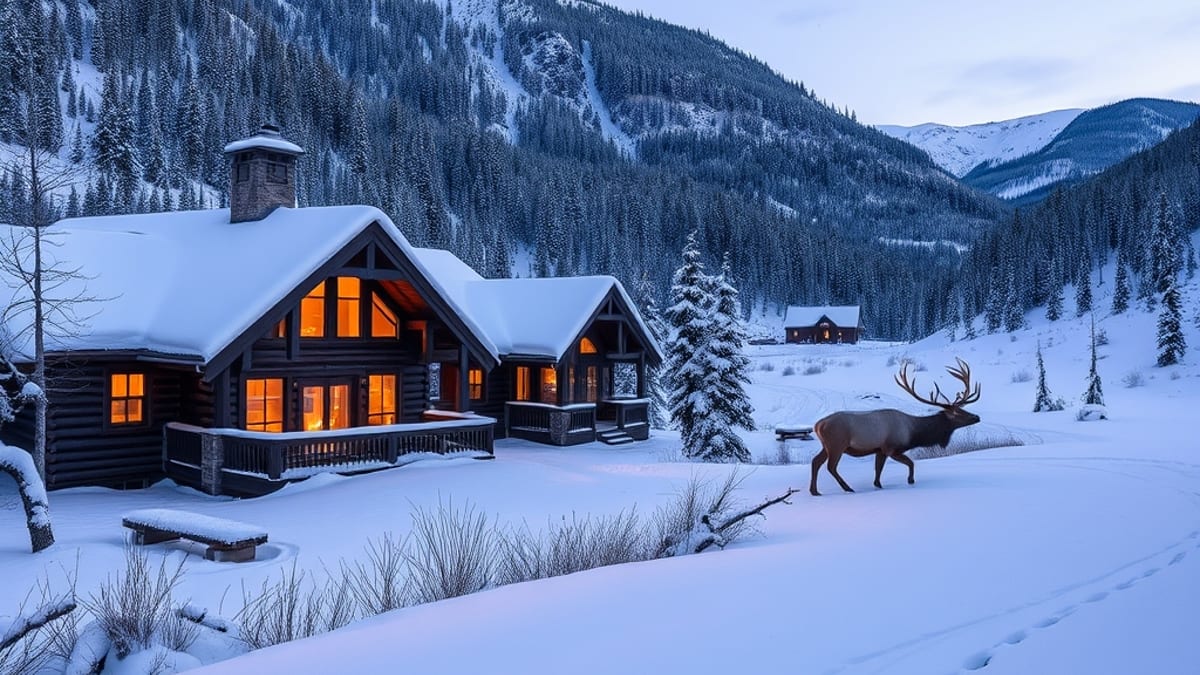winter wildlife watching lodges