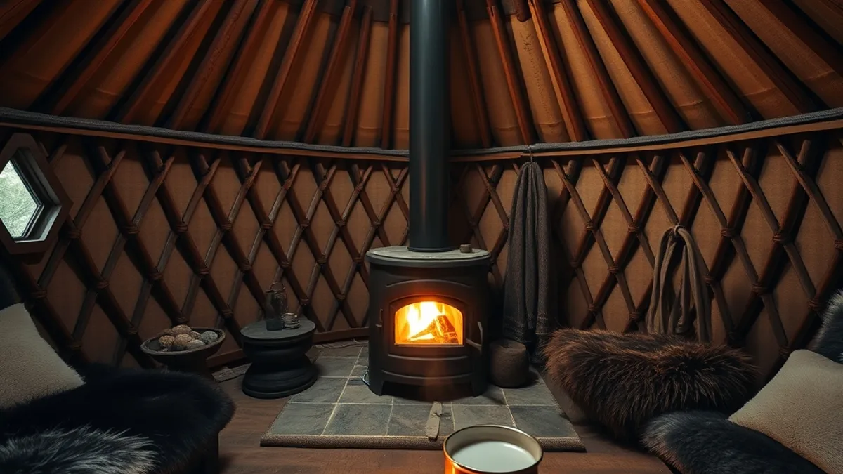 yurt stays in winter